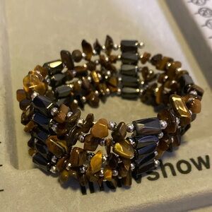 Hand made Bracelet/necklace with magnetic beads which have healing purposes